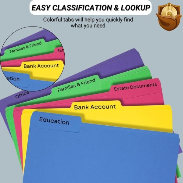 Ripvault Essentials - Estate & Personal Document Organizer Kit - Included 1 Document Bag (Zipper Bag), 2 Next of Kin Cards, 8 Key Tags | Complete Set of File Folders & Printed Pages - Important Document Storage - Image 5